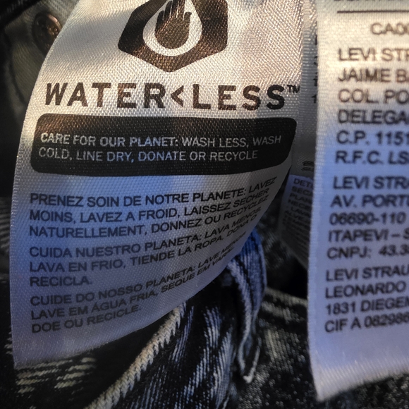 Y2K Levi’s 510 Skinny Jeans Men’s 40x30 Acid Wash Denim Red Tab - Picture 6 of 9